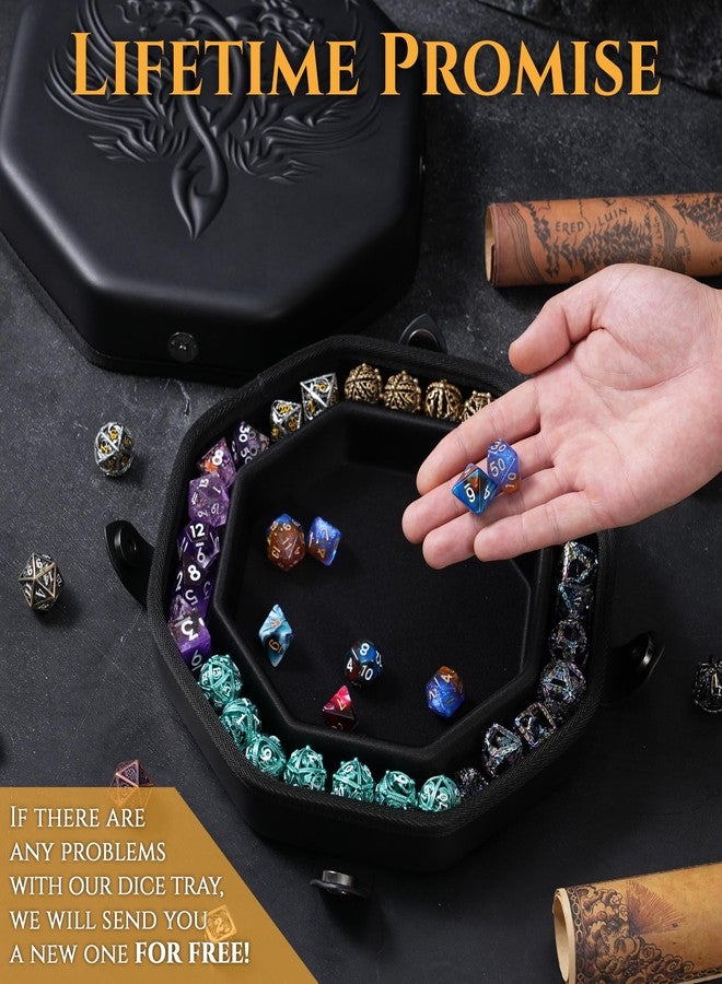 Soar Forge Dice Tray for DND and RPG - Beautiful Twin Dragon Design - Perfect Rolling Tray to Protect Your Dice for D&D - Compatible with Dungeons and Dragons and Other RPG - Image 5